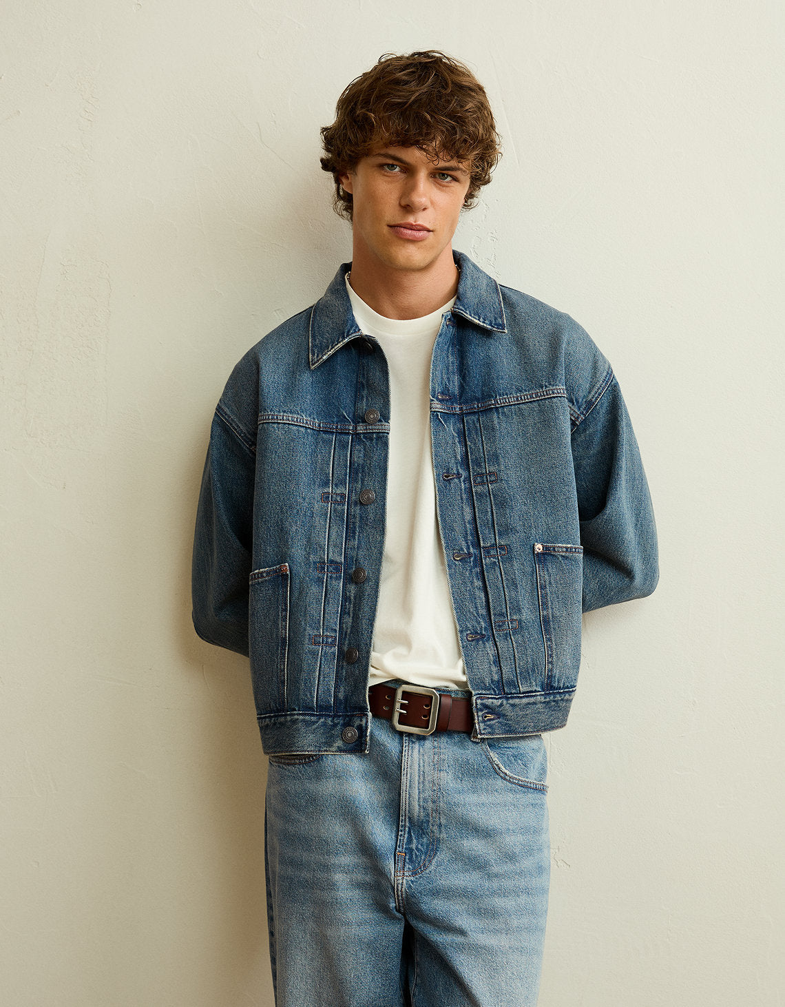 Chaqueta Utility de Denim de Ajuste Relajado - Generico 0101_1912_431_d2