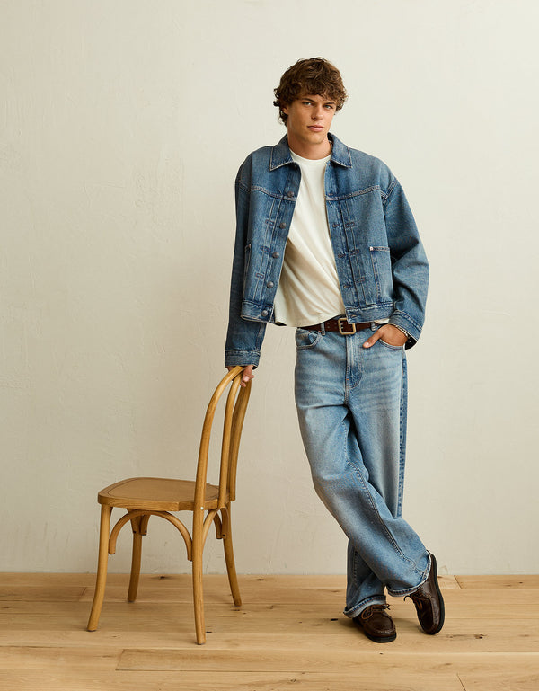 Chaqueta Utility de Denim de Ajuste Relajado - Generico