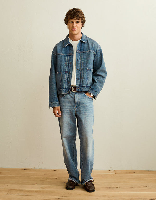 Chaqueta Utility de Denim de Ajuste Relajado - Generico