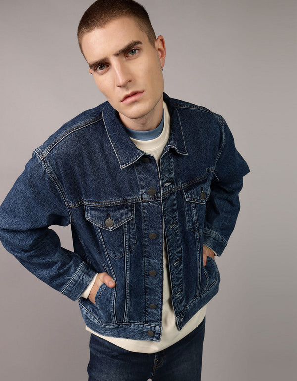 Chaqueta Trucker en denim Ae - Generico