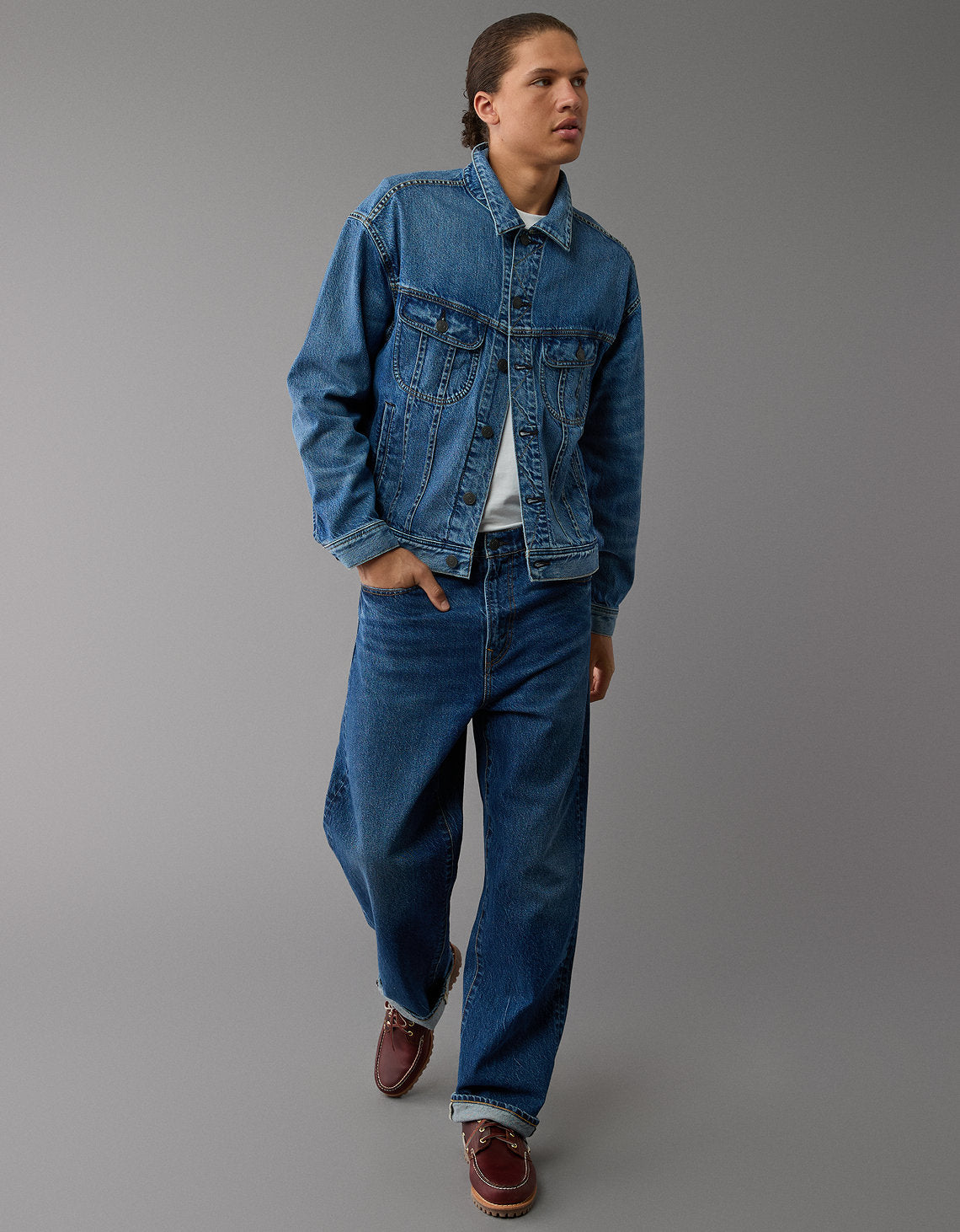 Chaqueta en Denim Hombre AE - Azul 0106_1666_423_ob