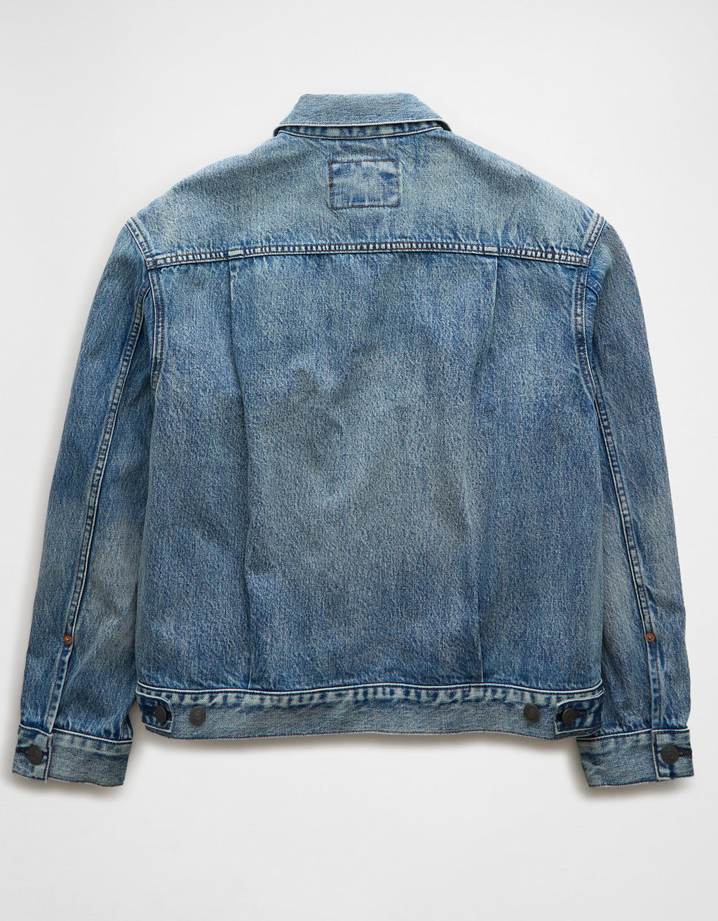 Chaqueta Trucker Slim fit en denim de Hombre - Azul 0106_1728_400_b
