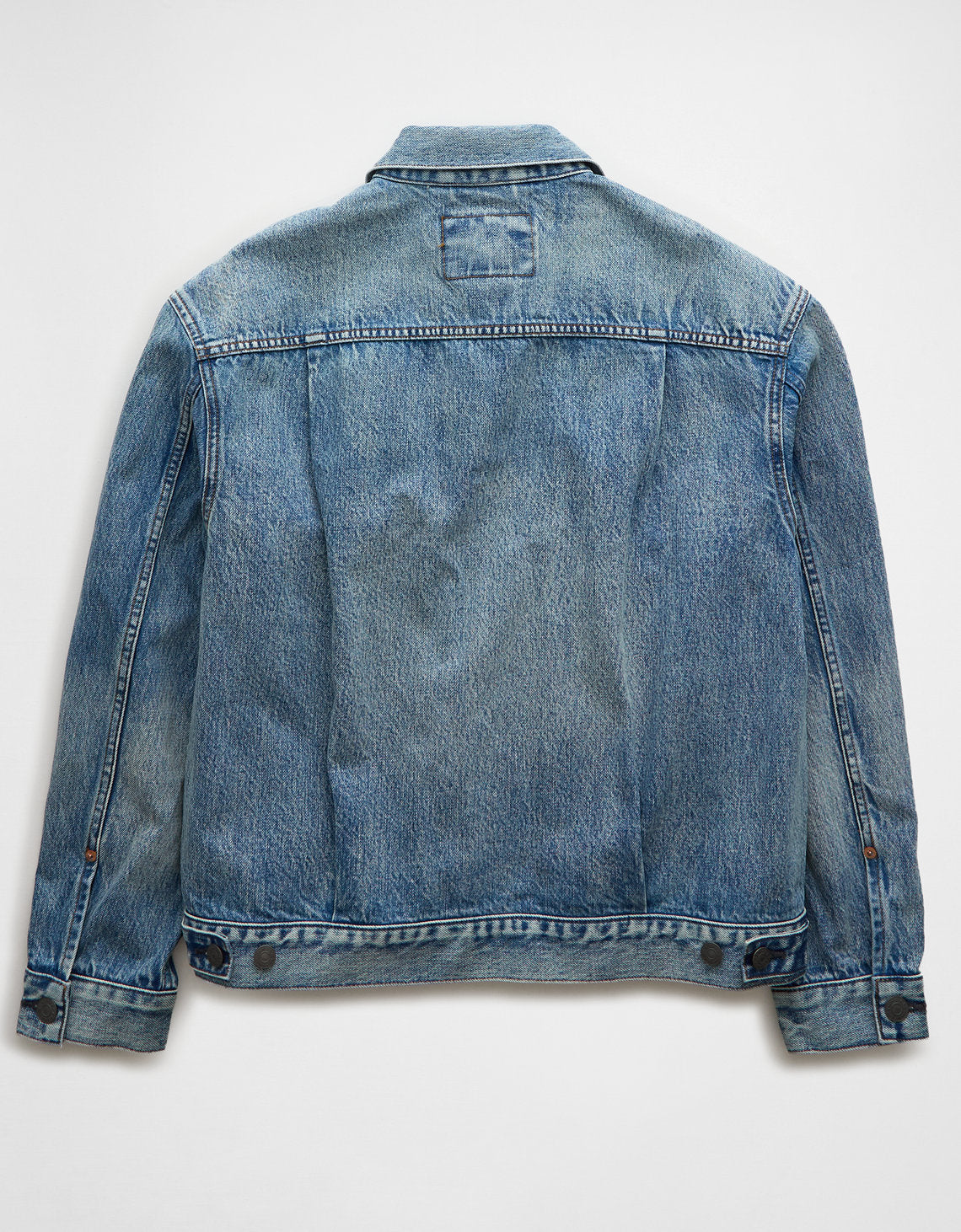 Chaqueta Trucker Slim fit en denim de Hombre - Azul 0106_1728_400_b