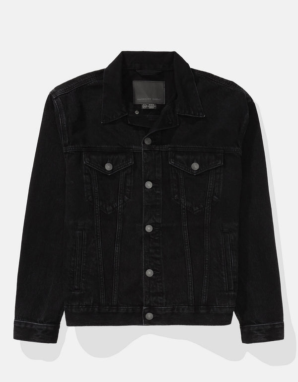 Chaqueta Denim de mezclilla para hombre. - Negro