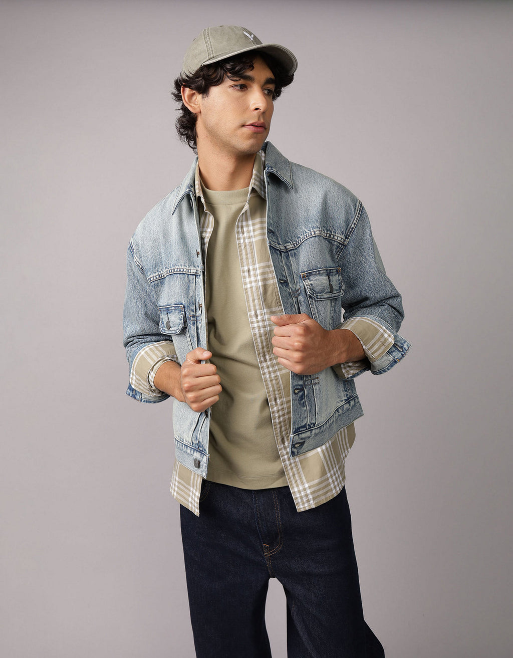 Chaqueta en Denim Trucker Ae - Generico 0106_1785_482_of