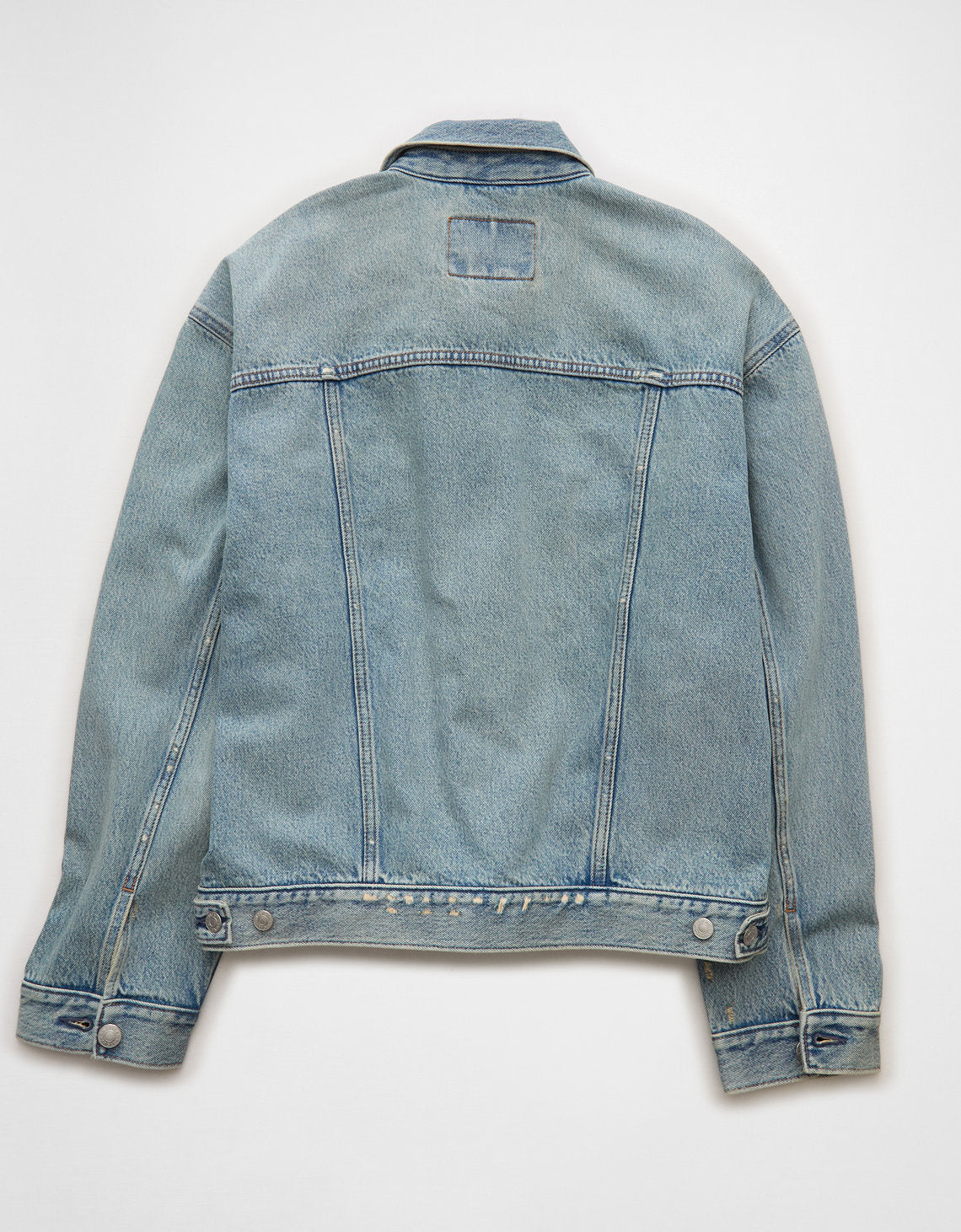 Chaqueta de mezclilla de gran tamaño Ae - Azul 0106_1843_400_b
