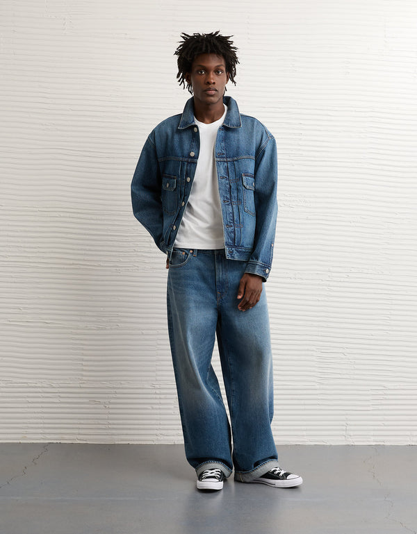 Chaqueta Denim de mezclilla para hombre. - Azul