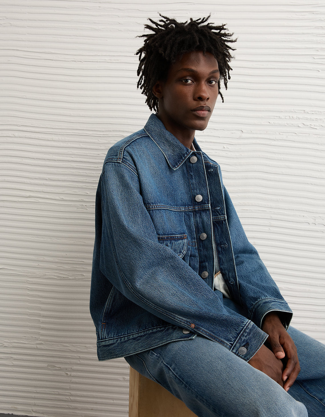 Chaqueta Denim de mezclilla para hombre. - Azul 0106_1846_400_of