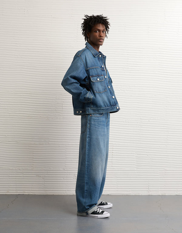 Chaqueta Denim de mezclilla para hombre. - Azul