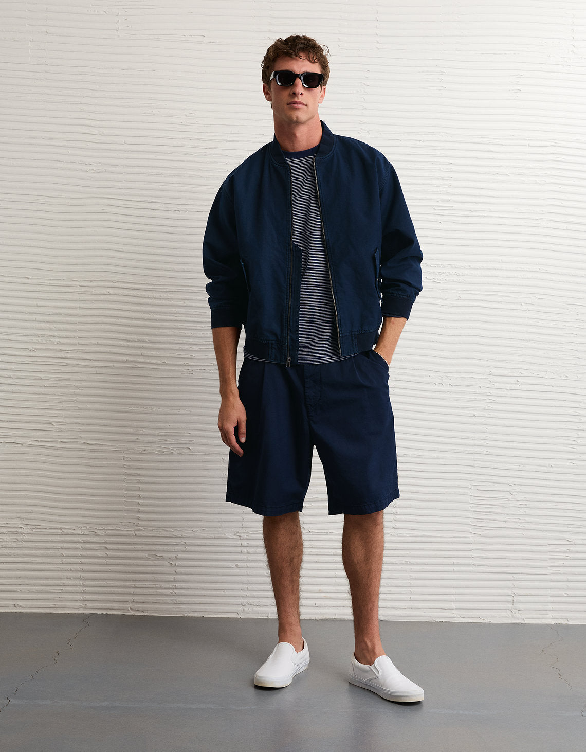 Chaqueta Bomber Ae - Azul 0108_1819_410_os