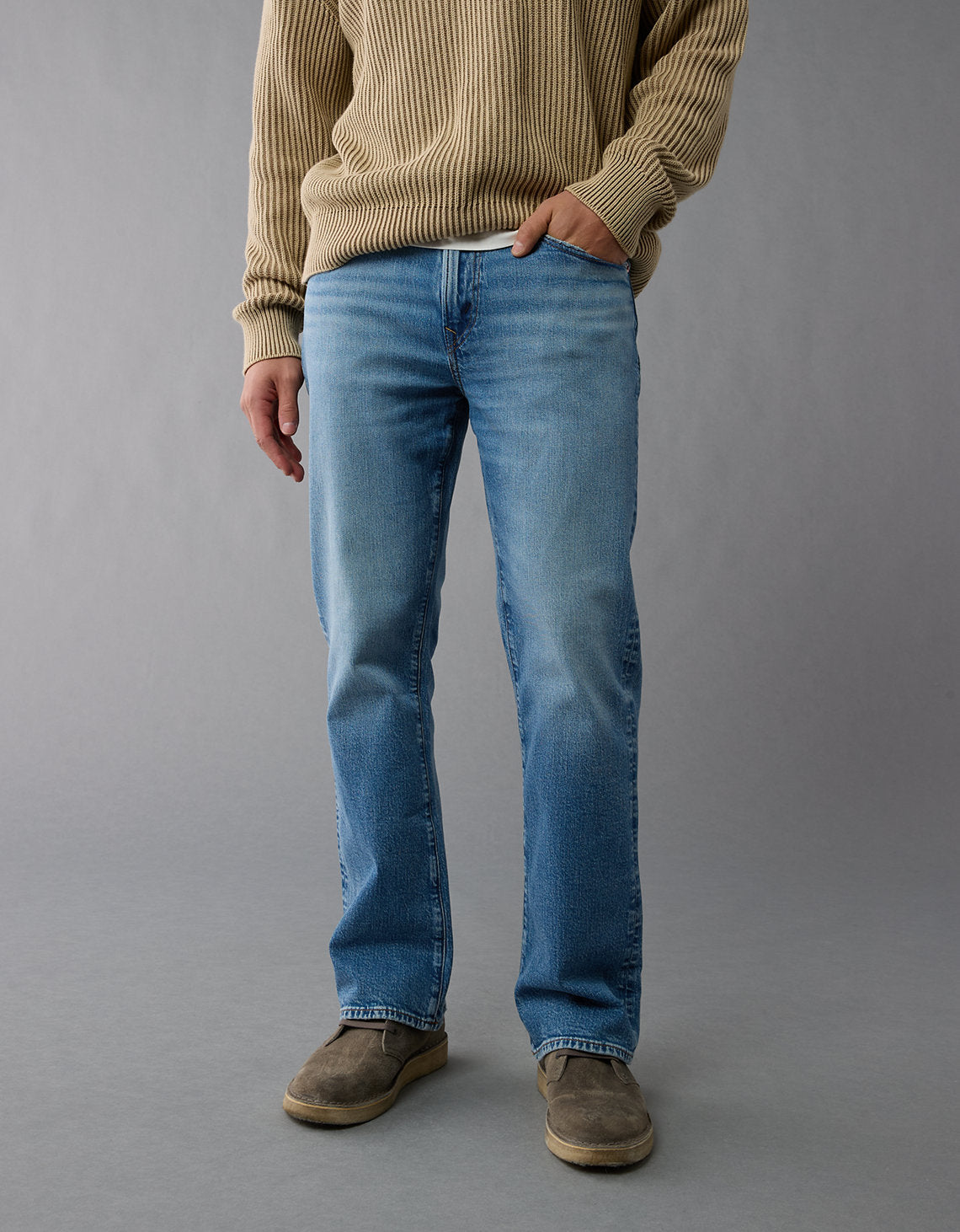 Jean slim bootcut de hombre AE - Azul 0113_7093_540_of