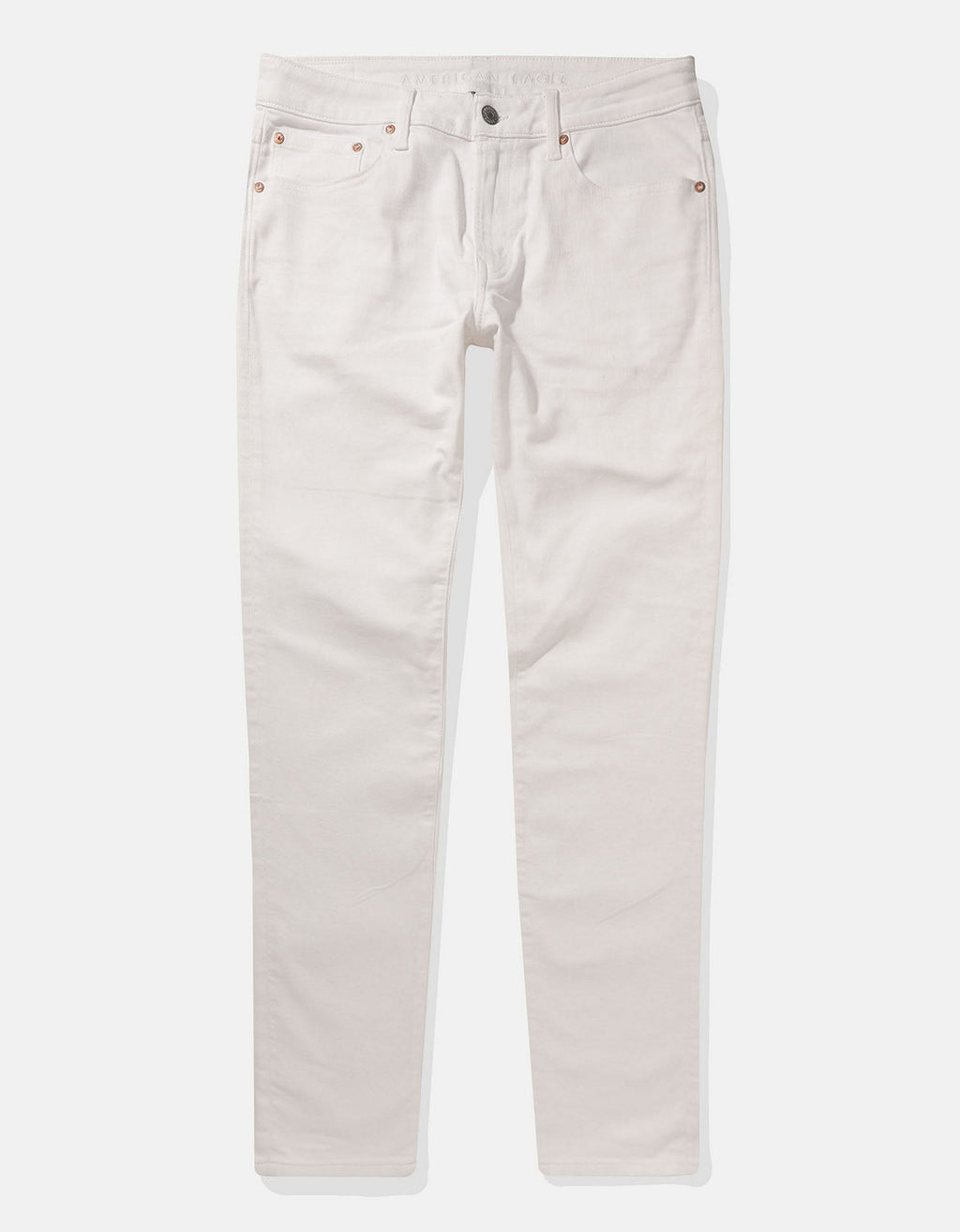 Jean Skinny Athletic con Stretch Hombre AE - Blanco 0114_7017_100_f