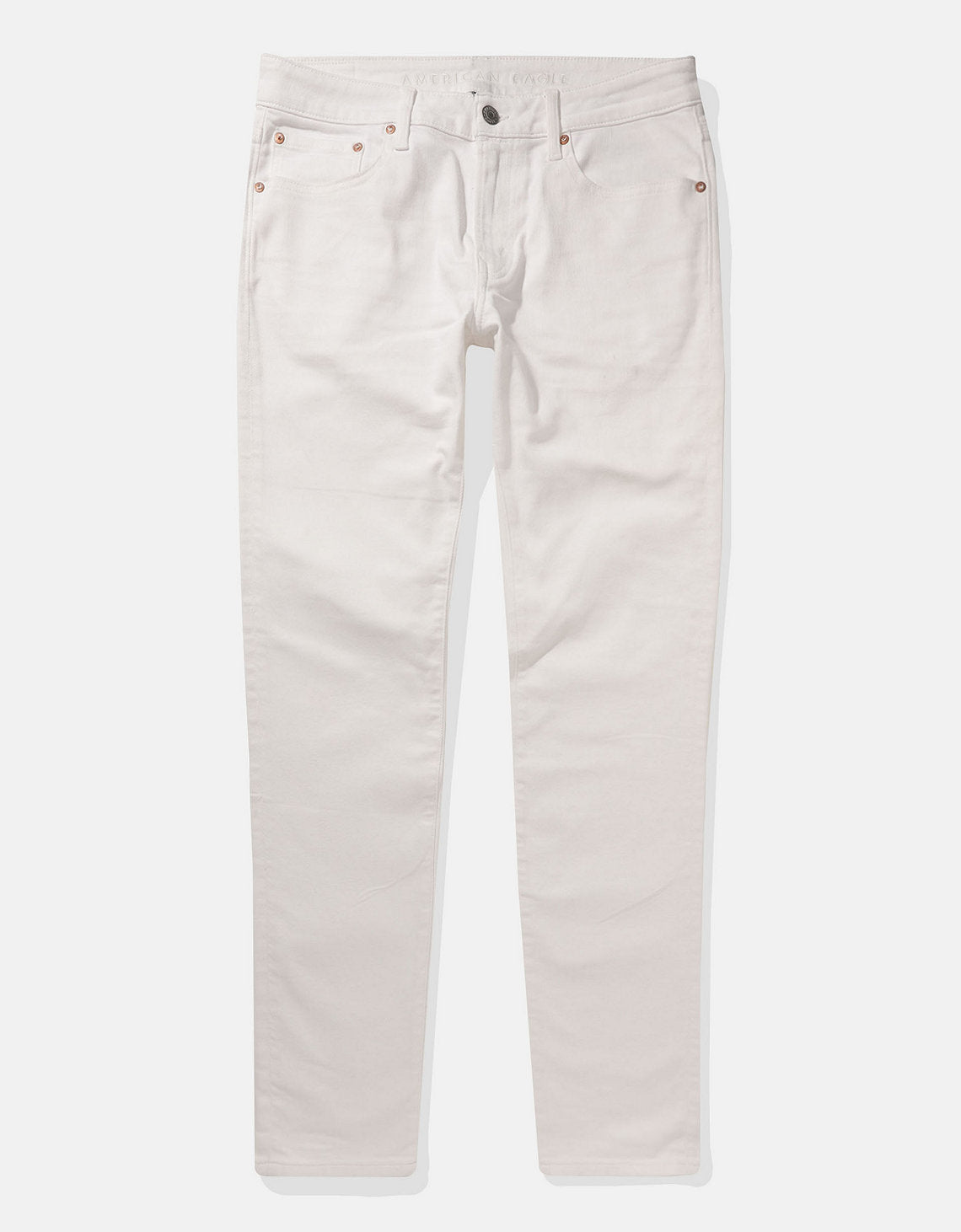 Jean Skinny Athletic con Stretch Hombre AE - Blanco 0114_7017_100_f
