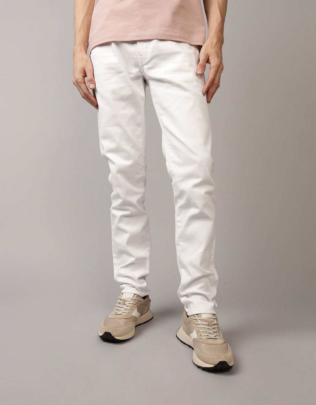 Jean Skinny Athletic con Stretch Hombre AE - Blanco 0114_7017_100_of