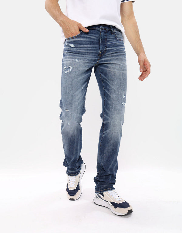 Jean  Slim Straight  con parche interno - Generico