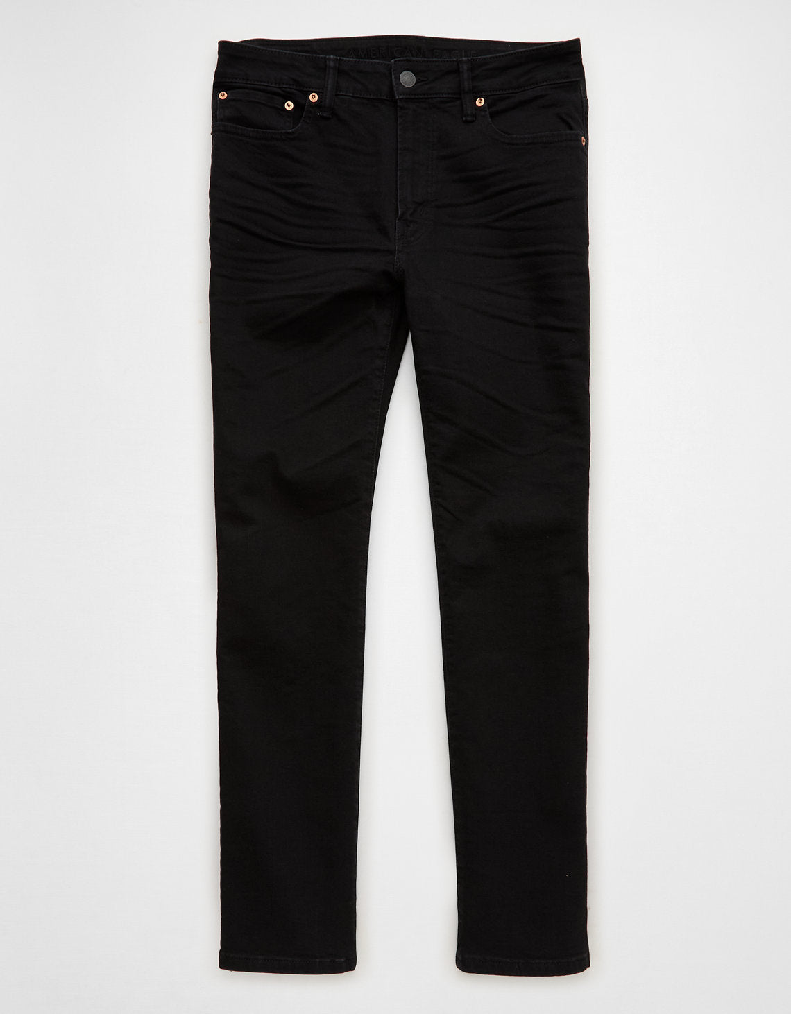 Jean Slim Straight Ae - Negro 0116_6848_055_f