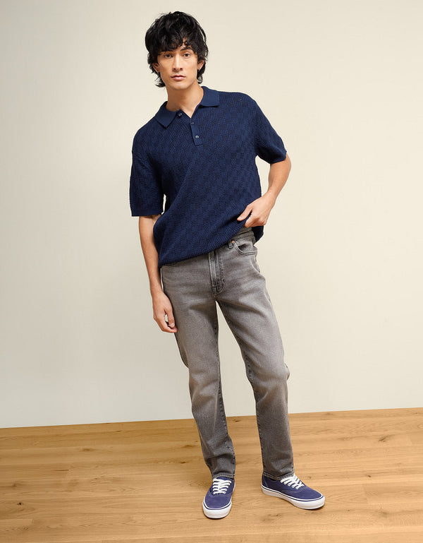 Jean Slim Straight Ae - Negro