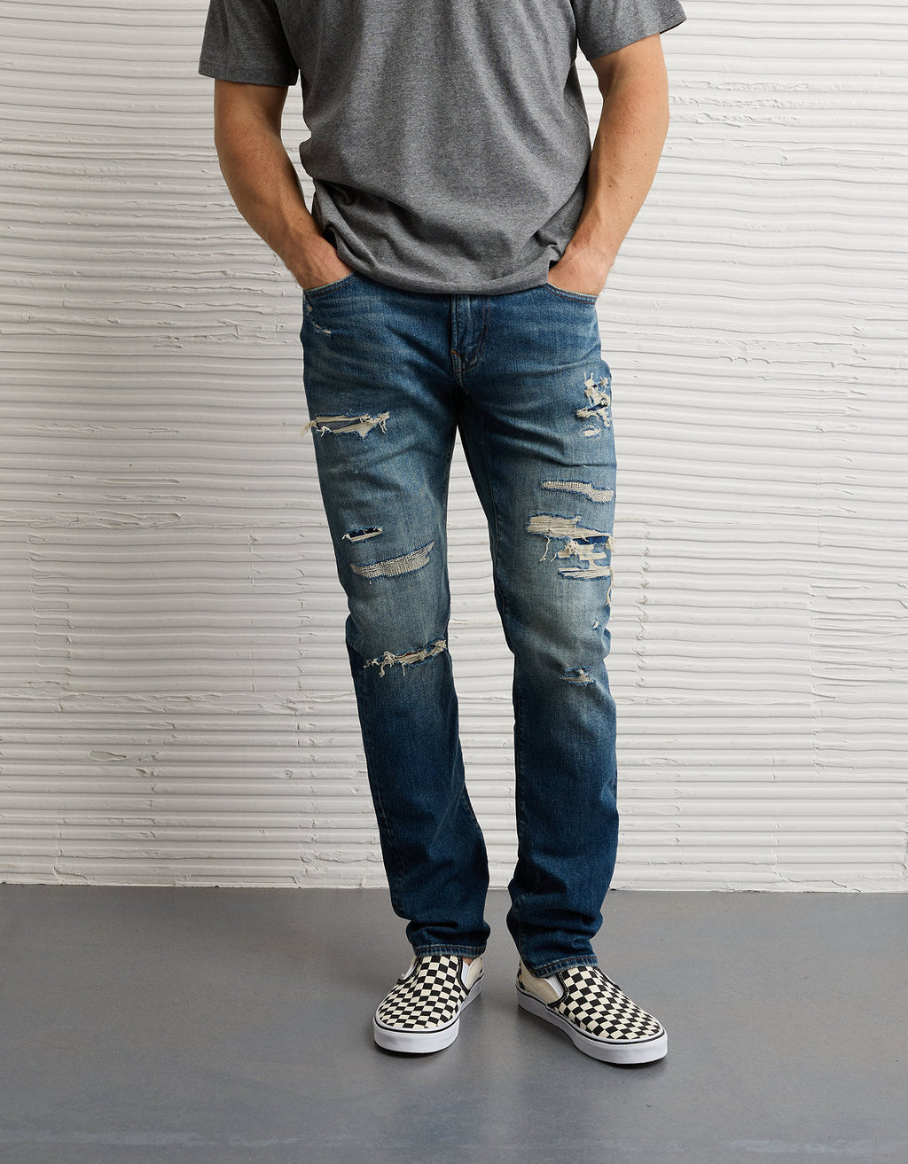 Jean ajustado con parches de fibras Ae Flex+ Tencel™ - Generico 0117_7410_252_of