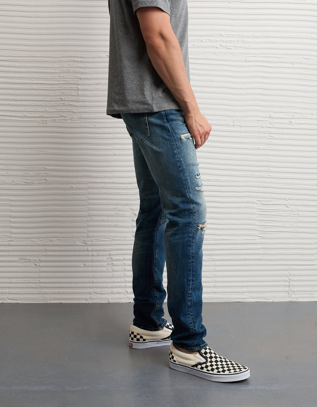 Jean ajustado con parches de fibras Ae Flex+ Tencel™ - Generico 0117_7410_252_os