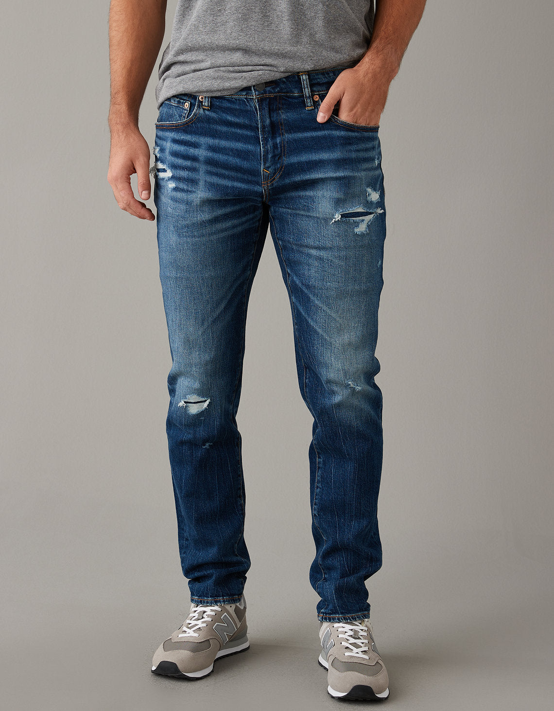 Jean Athletic con parches Hombre AE - Generico 0118_6489_458_d2