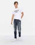 Jean Skinny con rotos Hombre AE - Negro 0119_6636_038_of