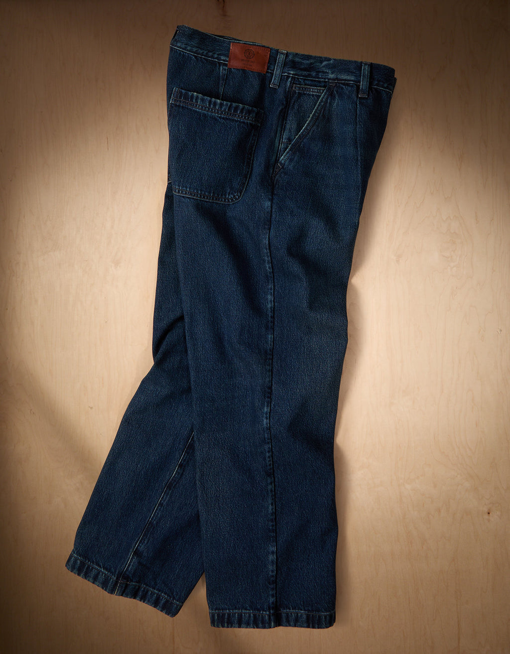 Ae x Tru Kolors Pantalón en Denim Pleated - Azul 0122_7378_410_b