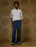 Ae x Tru Kolors Pantalón en Denim Pleated - Azul 0122_7378_410_of