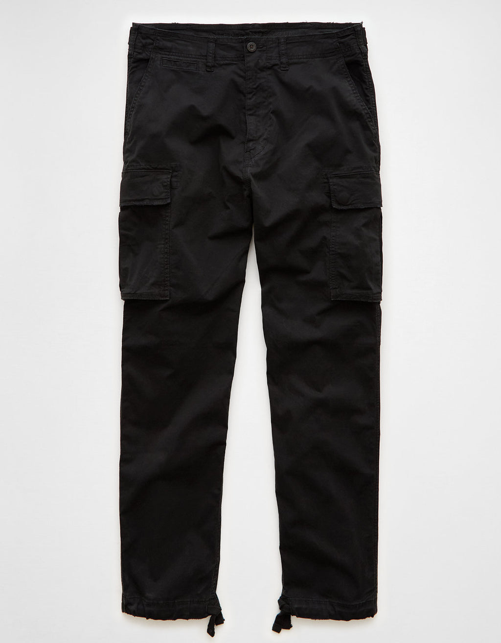 Pantalón Tipo Cargo Lived-In Ae - Negro 0123_4882_064_f