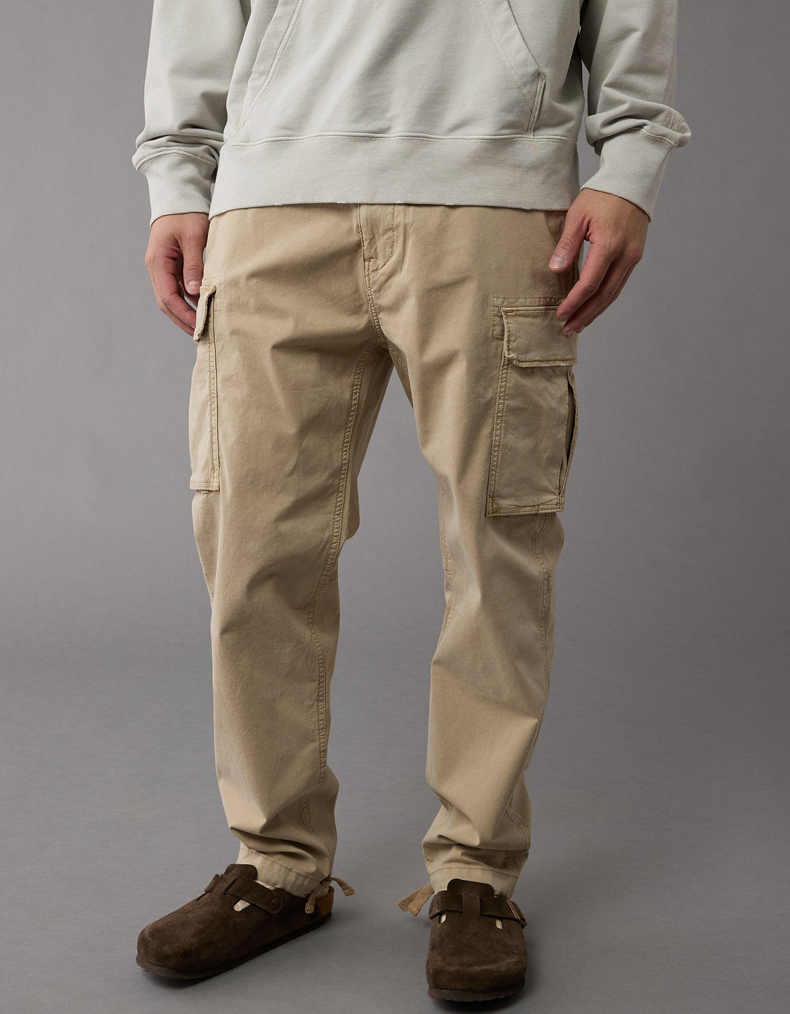 Pantalón Tipo Cargo Lived-In Ae - Caqui 0123_4882_281_of