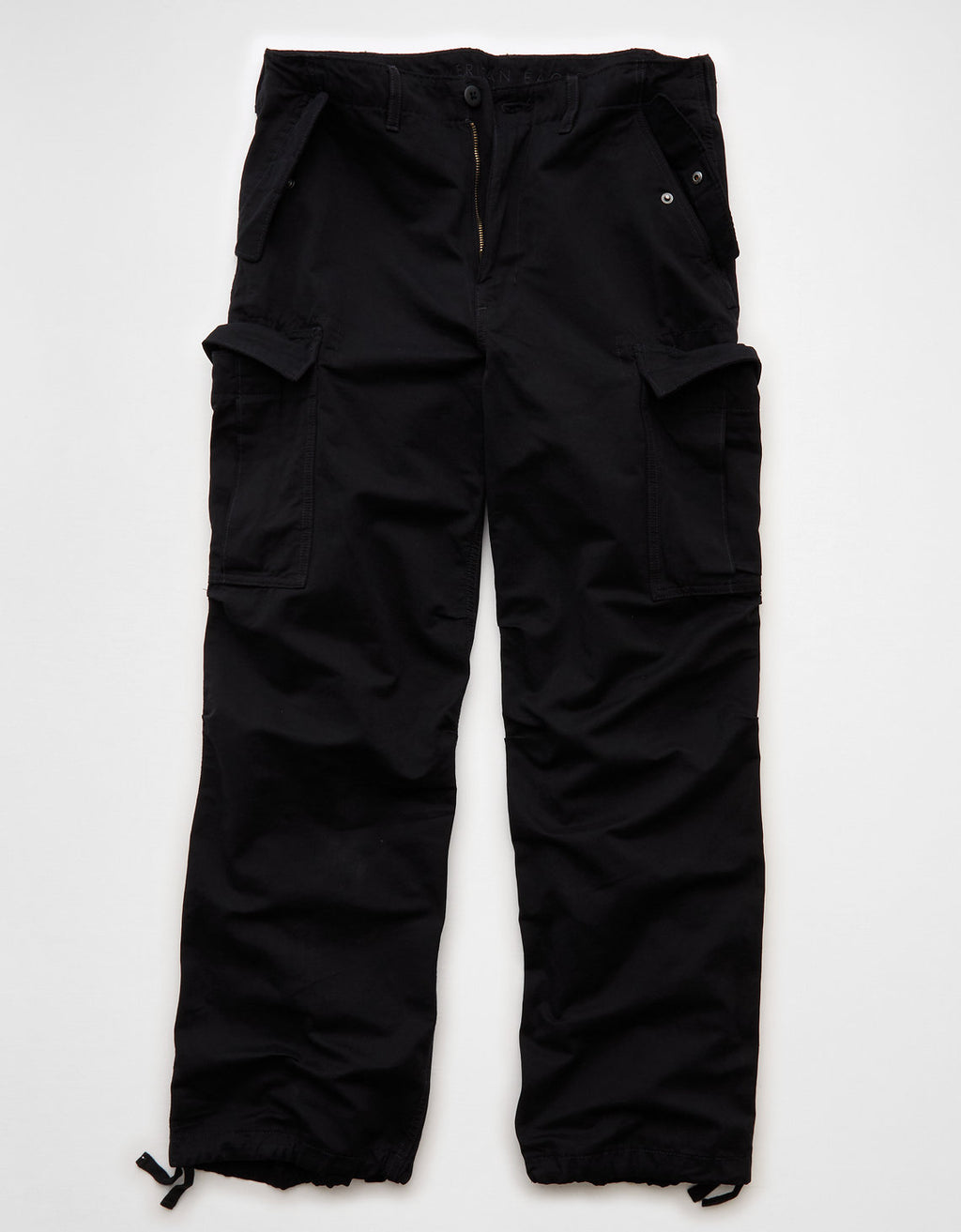 Pantalón Baggy Tipo Cargo Ae - Negro 0123_5290_064_f