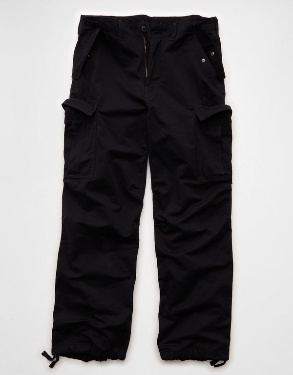 Pantalón Baggy Tipo Cargo Ae - Negro