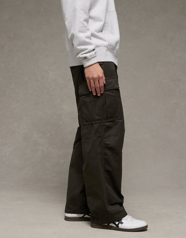 Pantalón Baggy Tipo Cargo Ae - Dorado