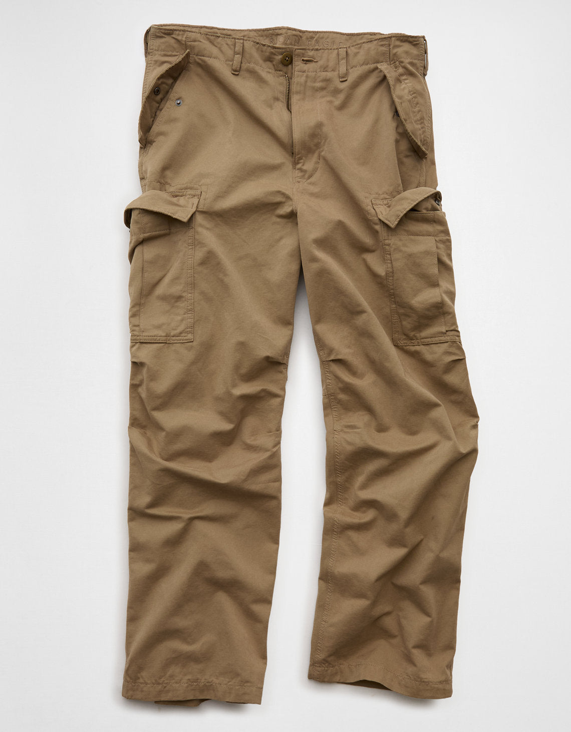 Pantalón Baggy Tipo Cargo Ae - Caqui 0123_5290_872_f