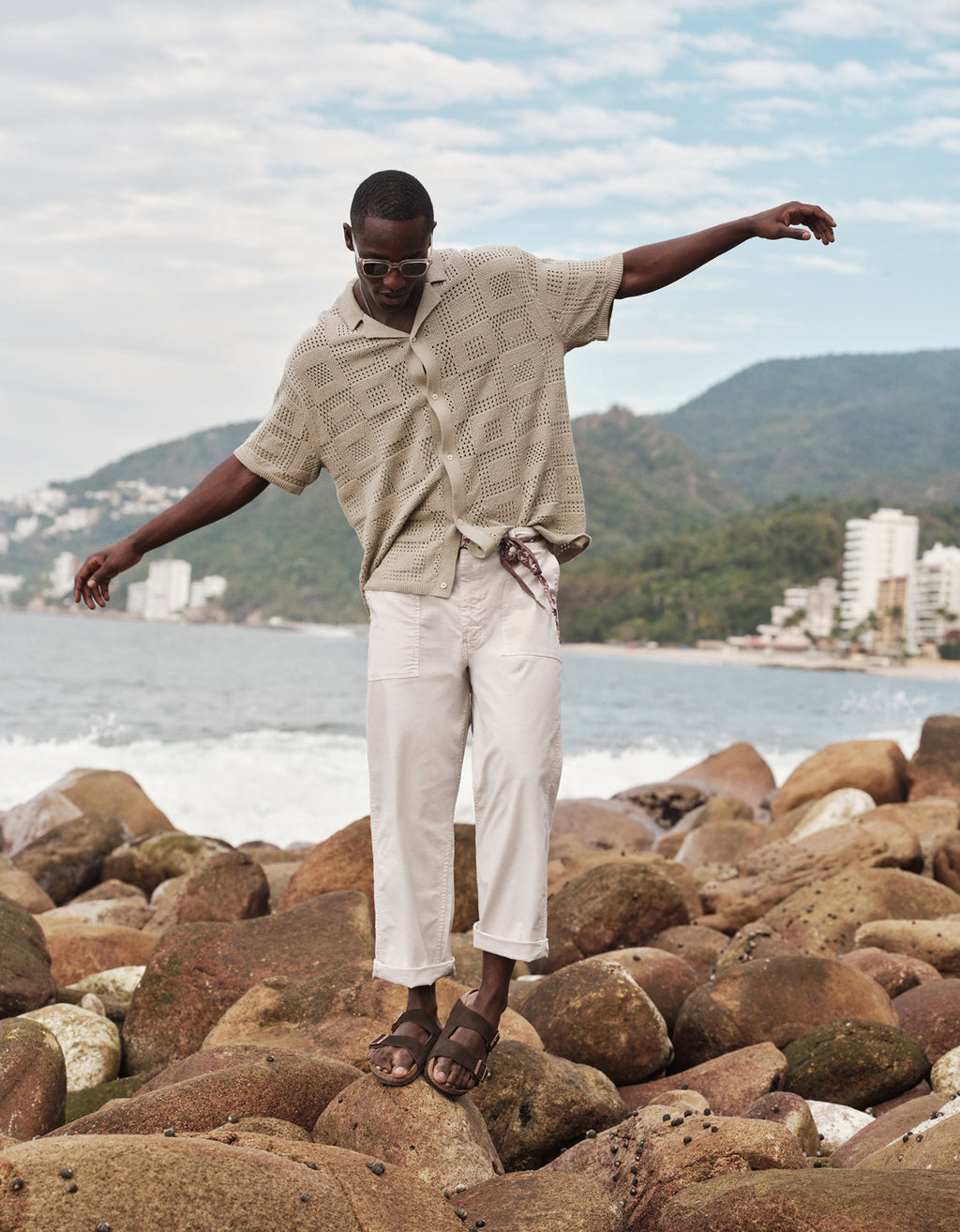 Pantalón Cargo Flex con cintura Elástica para Hombre - Generico 0127_5060_106_l1