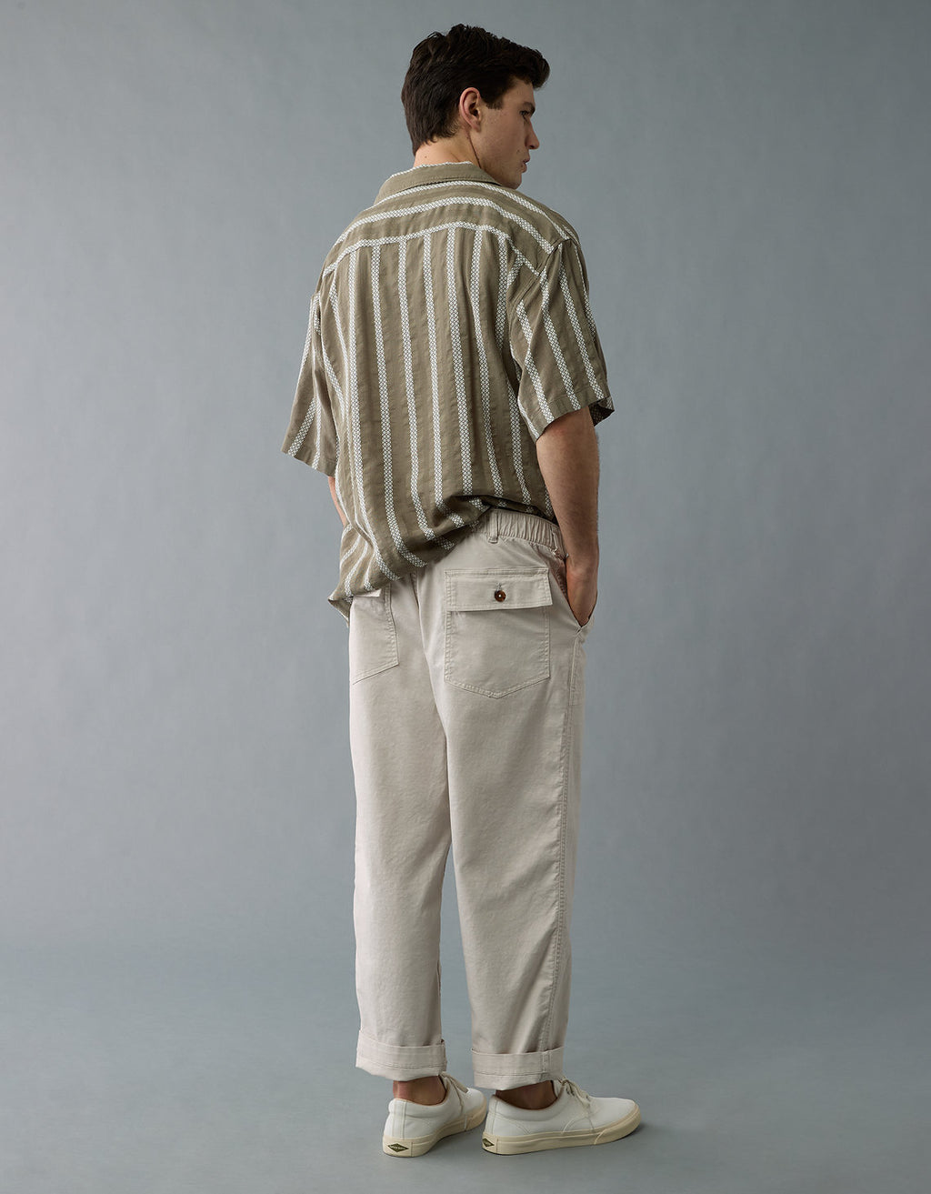 Pantalón Cargo Flex con cintura Elástica para Hombre - Generico 0127_5060_106_ob