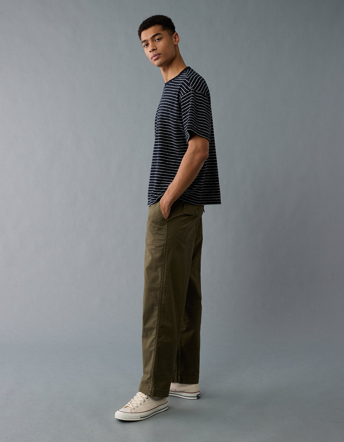 Pantalón Cargo Flex con cintura Elástica para Hombre - Generico 0127_5060_520_of