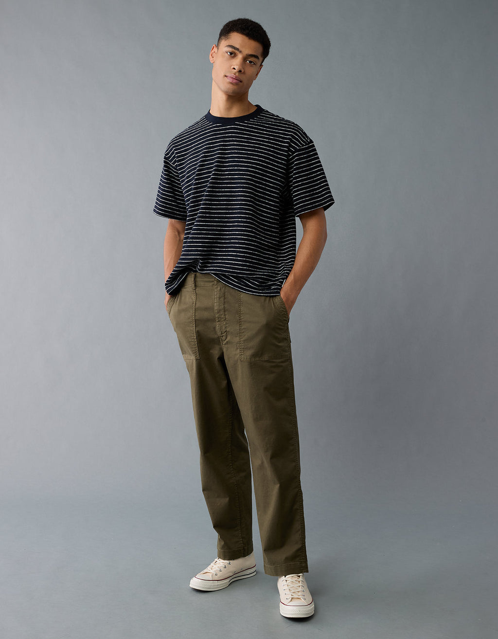 Pantalón Cargo Flex con cintura Elástica para Hombre - Generico 0127_5060_520_os