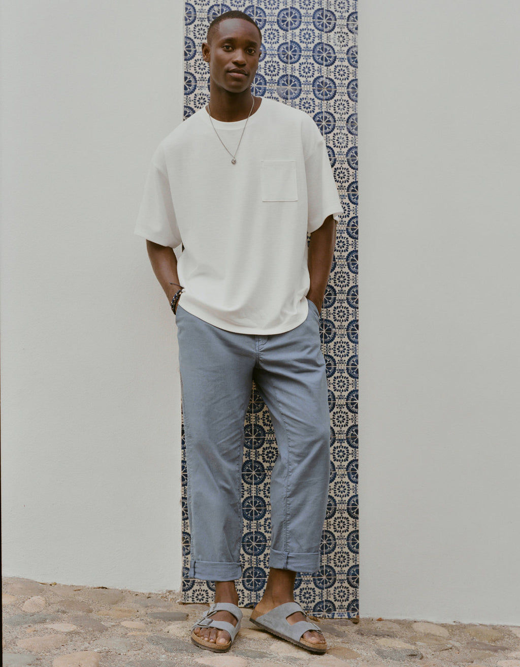 Pantalón ajustado de hombre AE - Azul 0127_5062_453_l1