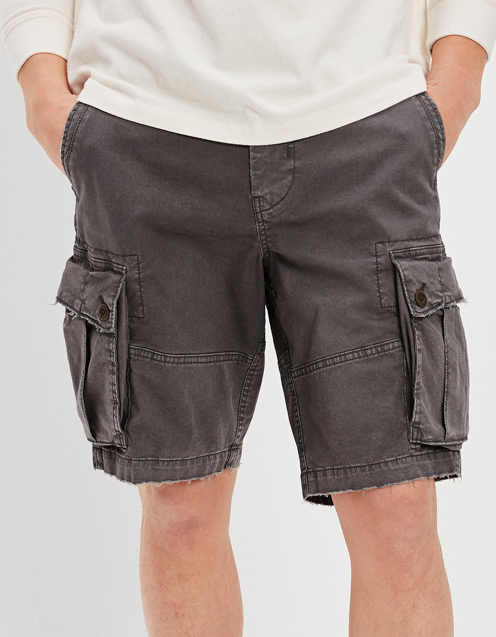 Short AE Flex 25 cm. Lived-in tipo Cargo - Gris 0131_7279_024_of