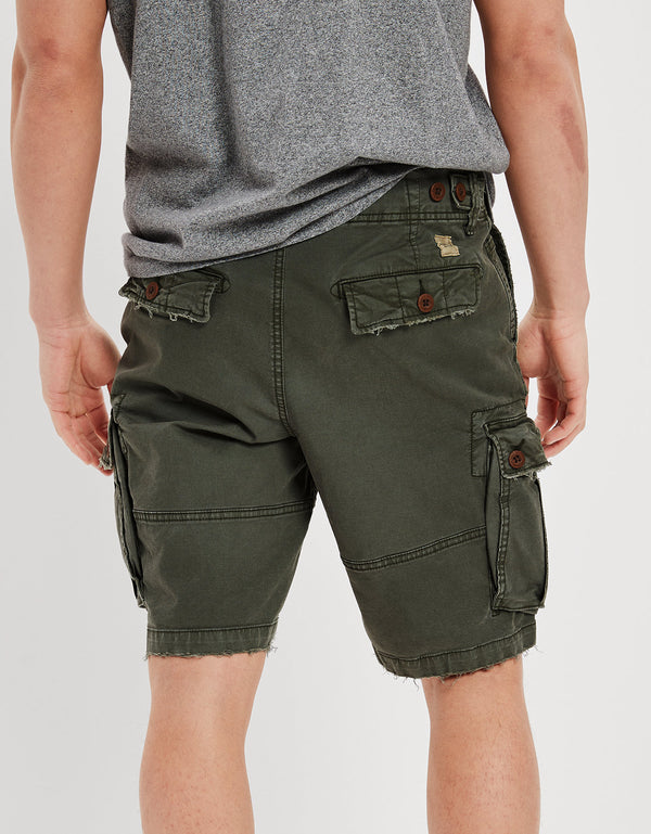Short AE Flex 25 cm. Lived-in tipo Cargo - Verde