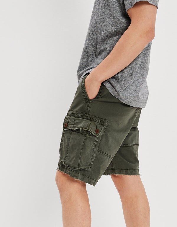 Short AE Flex 25 cm. Lived-in tipo Cargo - Verde