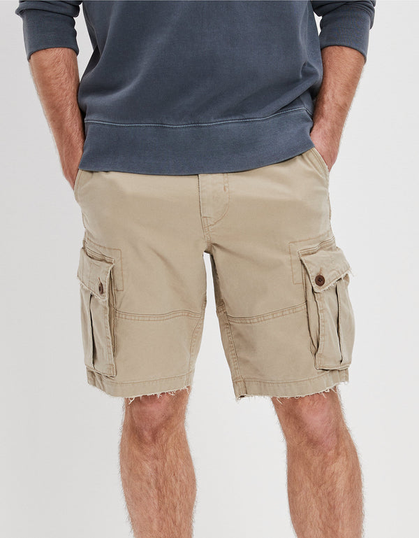 Ae Flex 10 Short Cargo Desgastado - Caqui