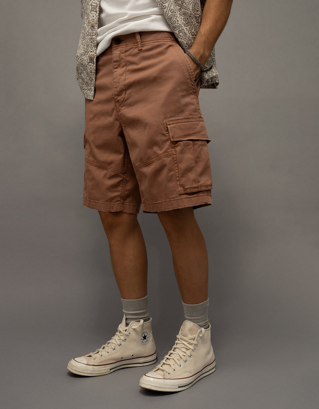 Short Cargo Flex Vivido Ae 10 - Café 0131_8181_026_os