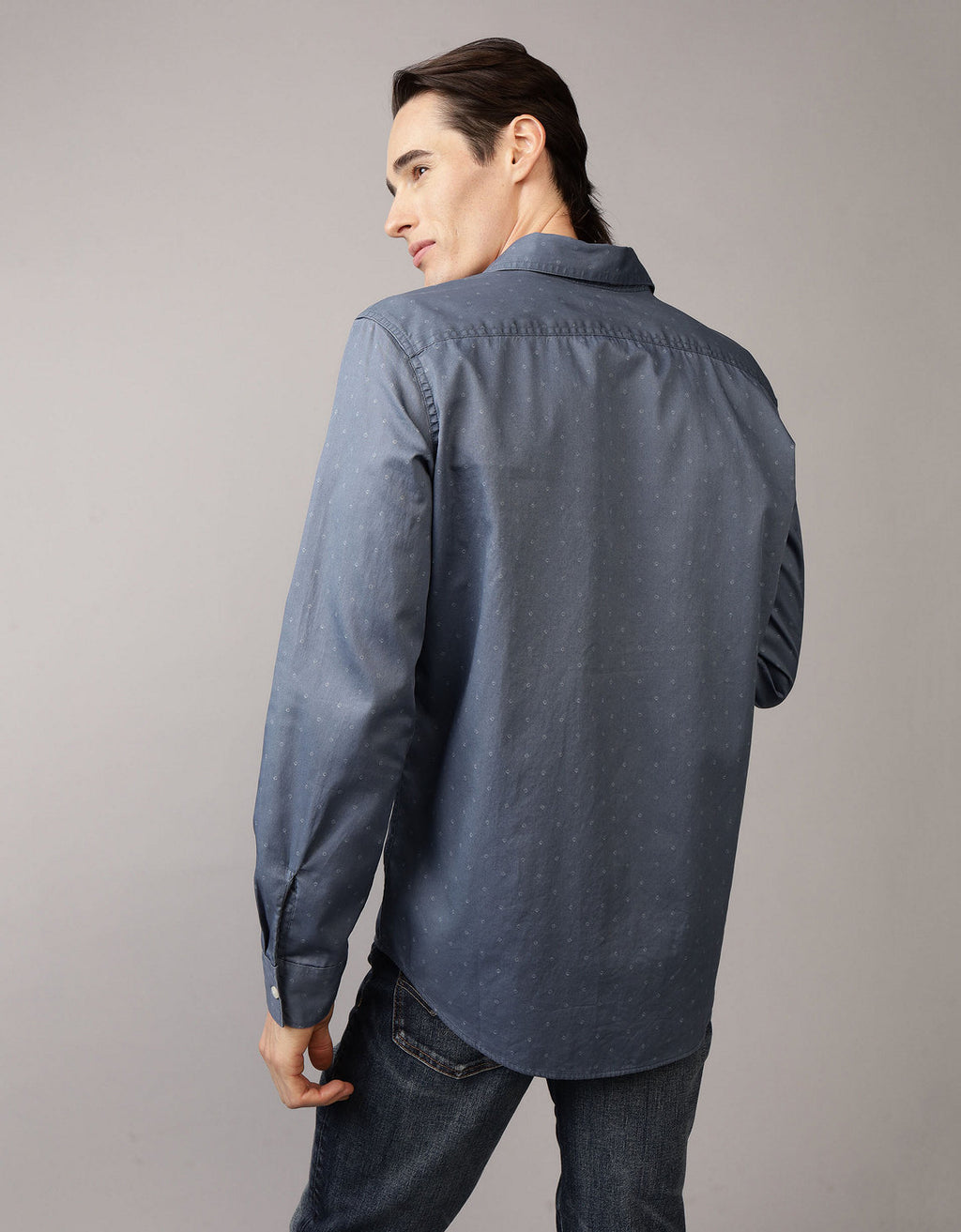 Camisa AE Slim fit Everyday - Azul 0150_2580_405_ob
