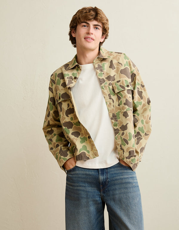 Sobrecamisa tipo Boxy Ae - Verde