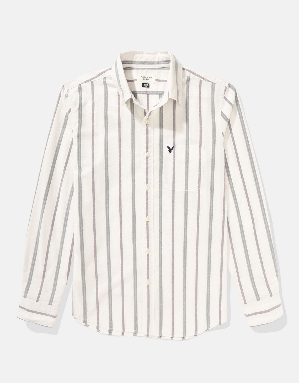 Camisa Slim de Rayas Manga Larga Hombre AE - Generico 0153_2103_106_f