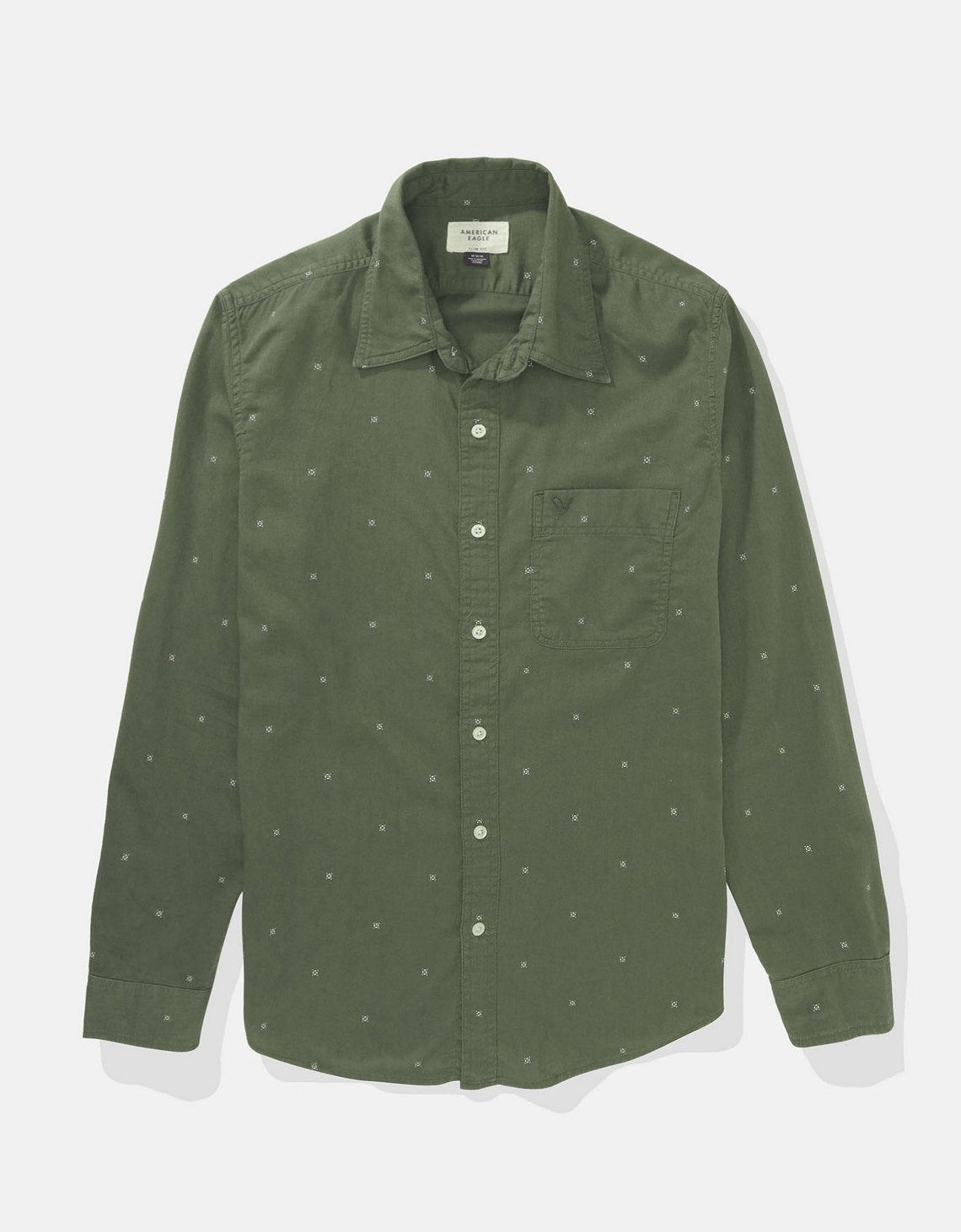 Camisa AE Slim fit con botones - Verde 0153_2425_300_f