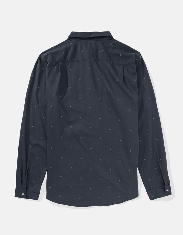 Camisa AE Slim fit con botones - Azul