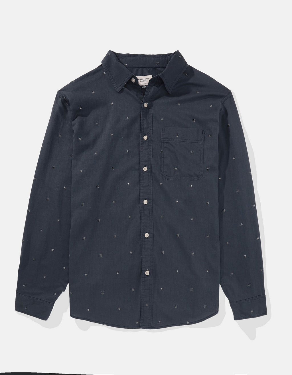 Camisa AE Slim fit con botones - Azul 0153_2425_451_f
