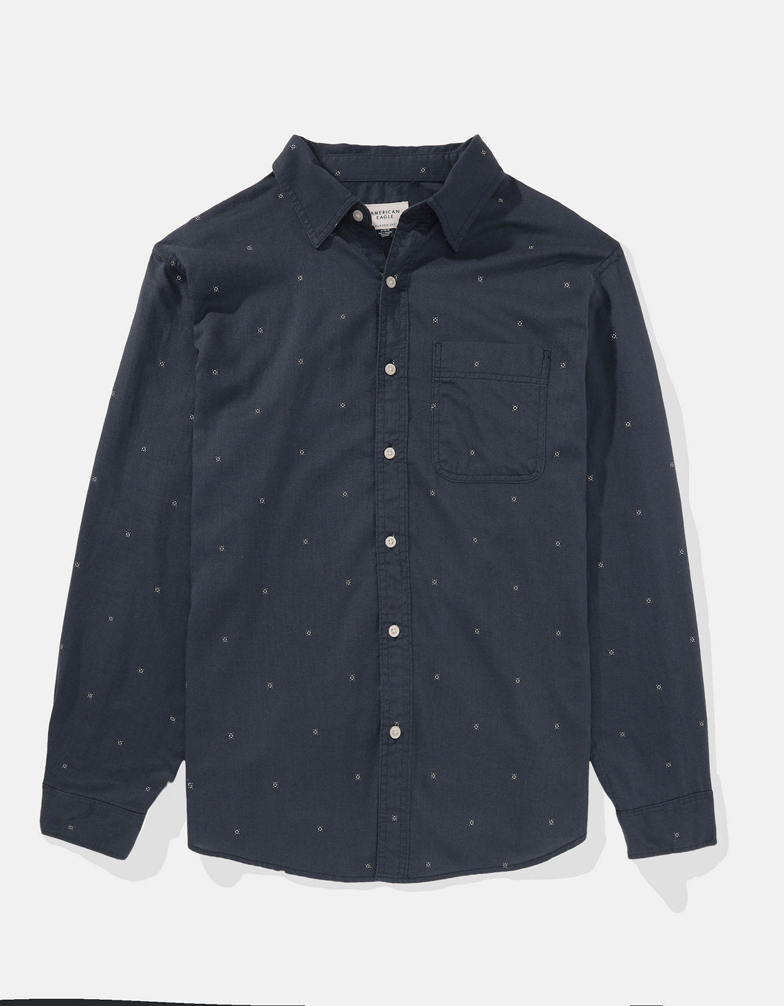Camisa AE Slim fit con botones - Azul 0153_2425_451_f